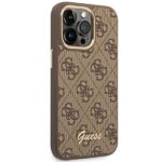 Guess GUHCP14XHG4SHW iPhone 14 Pro Max 6,7" brown hard case 4G Vintage Gold Logo - imagine 4