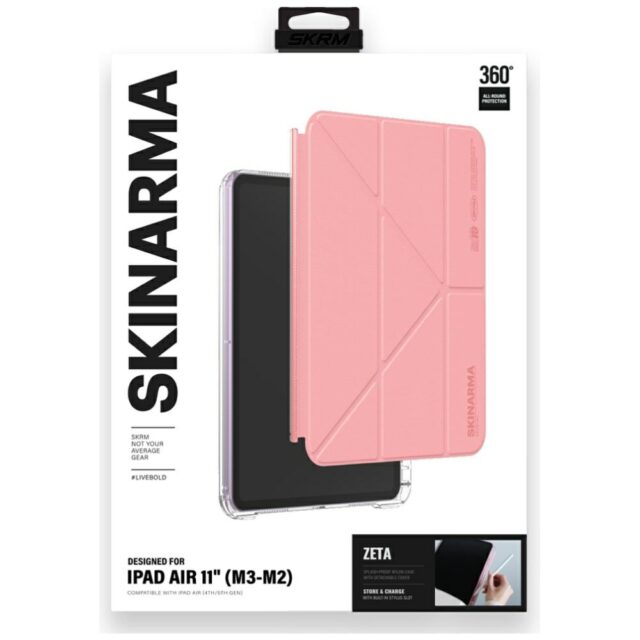 Case Skinarma Zeta iPad Air 11"          (M2/M3/5Gen/4Gen) pink - imagine 8