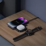 USAMS 3-in-1 wireless charger 15W black CD190WXC01 (US-CD190) - imagine 2