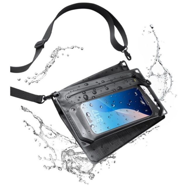 Case Spigen A640 Universal Waterproof Crossbag black - imagine 3