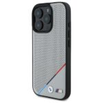 BMW BMHMP16X23PUPDG iPhone 16 Pro Max 6.9" grey hardcase M Perforated Tricolor Line MagSafe - imagine 2
