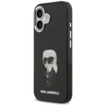 Karl Lagerfeld IML Aquarelle Karl & Logo MagSafe Case for iPhone 17 Black - imagine 2