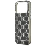 Karl Lagerfeld IML KL Monogram MagSafe Case for iPhone 17 Pro Max Black - imagine 6