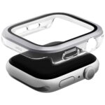 Case UNIQ Voute for Apple Watch Series 10 / 11 46mm tempered glass silver - imagine 2