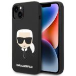Karl Lagerfeld KLHMP14MSLKHBK iPhone 14 Plus / 15 Plus 6,7" hardcase black Silicone Karl`s Hea