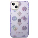 Guess GUHCP14MHTPPTL iPhone 14 Plus / 15 Plus 6.7" lilac hard case Peony Glitter - imagine 3
