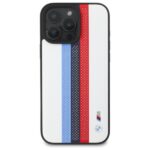 BMW BMHMP16X23PUPTH iPhone 16 Pro Max 6.9" white hardcase M Perf. Tricolor Printed Stripes - imagine 3