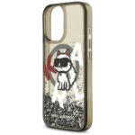Karl Lagerfeld Liquid Glitter Choupette Logo MagSafe Case for iPhone 17 Black - imagine 6