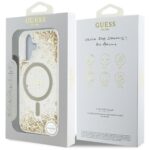 Guess HC Resin Bottom Glitter case for iPhone 16 MagSafe gold - imagine 8