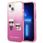 Karl Lagerfeld KLHCP13STGKCP iPhone 13 mini 5,4" hardcase pink Gradient Ikonik Karl & Choupett