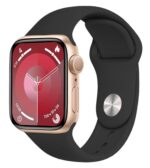 Smartband Extralink Lifestyle Smartwatch F89, Gold + Pink/Black Band - imagine 2