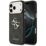 Case Guess 4G Big 4G Classic Logo for iPhone 17 Pro Max black gold
