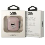 Karl Lagerfeld KLA2HNCHTCP Airpods 1/2 cover pink Ikonik Choupette - imagine 3