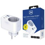 Adapter 3MK Hyper Comfort Charger 30W 1xUSB-A 2xUSB-C 1xSchuko PD QC3.0 white