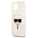 Karl Lagerfeld KLHCP13SKHTUGLGO iPhone 13 mini 5,4" gold hardcase Glitter Karl`s Head - imagine 6