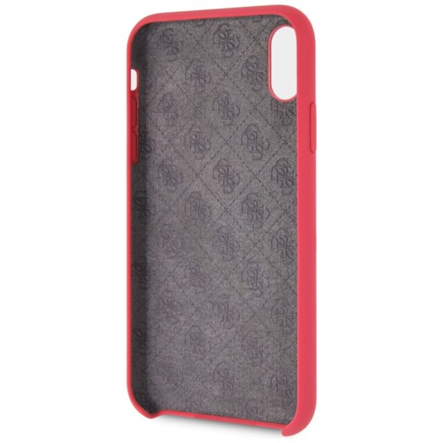 Guess GUHCI61LSGLRE iPhone Xr red hard case Silicone - imagine 4