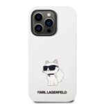 Karl Lagerfeld KLHMP14XSNCHBCH iPhone 14 Pro Max 6,7" hardcase white Silicone Choupette MagSafe - imagine 3
