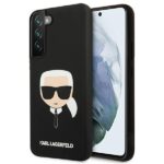 Karl Lagerfeld KLHCS22MSLKHBK S22+ S906 black hardcase Silicone Karl`s Head