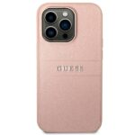 Guess GUHCP14LPSASBPI iPhone 14 Pro 6,1" pink Saffiano Strap - imagine 3