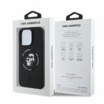 Karl Lagerfeld KLHMP16LSCMKCRHK iPhone 16 Pro 6.3" black hardcase Silicone Karl&Choupette Head - imagine 4