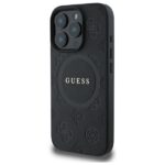 Guess GUHMP16LPSAPSMEK iPhone 16 Pro 6.3" black hardcase Saffiano Peony Classic Logo MagSafe - imagine 2