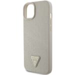Guess GUHCP15SPCRTHCD iPhone 15 / 14 / 13 6.1"gold hardcase Croco Triangle Metal Logo - imagine 6