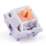 Mechanical keyboard Epomaker TH40 Wisteria Linear Switch black-gold - imagine 7