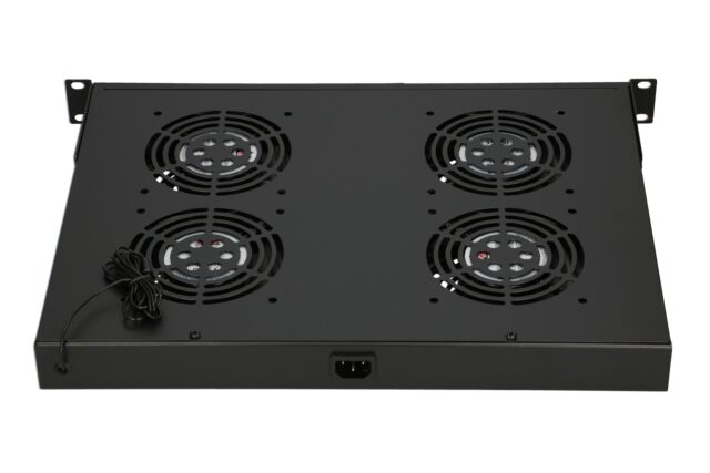 Extralink | Fan panel | 19", 4 fans, for rack cabinets, with thermostat - imagine 4