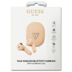 Guess Bluetooth Headphones GUTWST82TRPTWS + Docking Station Pink/Pink Triangle Logo - imagine 3