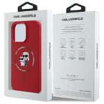 Karl Lagerfeld KLHMP16LSCMKCRHR iPhone 16 Pro 6.3" red hardcase Silicone Karl&Choupette Head - imagine 8