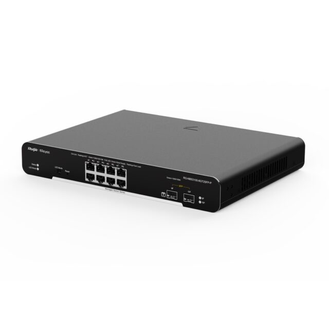 Ruijie Reyee RG-NBS3100-8GT2SFP-P | Switch | 10x RJ45 1000Mb/s, 8x PoE+, 2x SFP, 125W, cloud management, Layer 2 - imagine 4