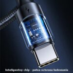 USAMS U71 USB-C to USB-C Cable 1.2m 100W PD Fast Charge black SJ524USB01 (US-SJ524) - imagine 3