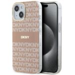 DKNY DKHMP15MHRHSEP iPhone 15 Plus / 14 Plus 6.7 inch pink hardcase IML Mono & Stripe MagSafe