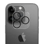 3MK Lens Pro Full Cover iPhone 15 Pro/15Pro Max empered glass for camera lens with mounting frame - imagine 4