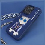 Nimmy case iPhone 15 Pro Max 6.7"        blue Glasses Cool Cat - imagine 9