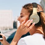 Guess Bluetooth on-ear headphones GUBH604GEMK black 4G Script - imagine 4