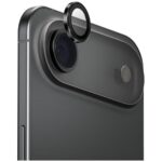 UNIQ Optix Aluminum Camera Lens Protector for iPhone Air with Applicator, Black