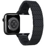 Band PITAKA Carbon Fiber Modern for Apple Watch 1/2/3/4/5/6/7/8/9/10/11/SE/SE 3/Ultra1/2/3 black - imagine 6