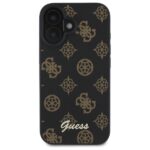 Guess GUHMP16SPGPYSK iPhone 16 6.1" black hardcase Peony Script MagSafe - imagine 3