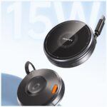 Induction Charger 3-in-1 AWEI W27 15W with USB-C cable Fast Charging black - imagine 3