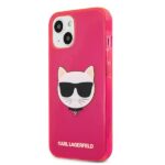 Karl Lagerfeld KLHCP13SCHTRP iPhone 13 mini 5,4" pink hardcase Glitter Choupette Fluo - imagine 2