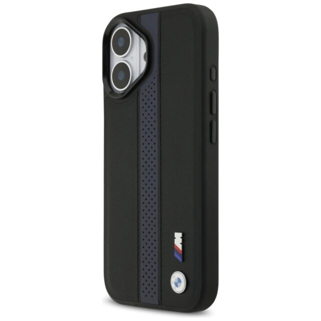 Case BMW M Perforated Stripe Logo  MagSafe for iPhone 17  blue - imagine 2