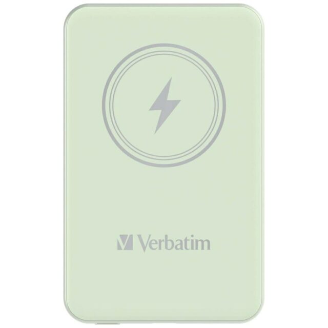 Verbatim Wireless Magnetic Power Bank `n` Go 15W 5000mAh green 32241 - imagine 2