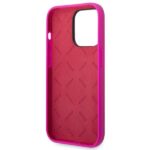 Guess GUHCP14XSLSMF iPhone 14 Pro Max 6,7" fuschia hard case Silicone Vintage Gold Logo - imagine 7
