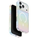 UNIQ Iridescia case for iPhone 17 Pro Max Magclick Charging holo quartz