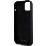 DKNY DKHCP15SSMCBSK iPhone 15 / 14 / 13 6.1" black hardcase Liquid Silicone Metal Logo - imagine 7