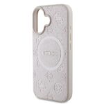 Guess GUHMP16MPSAPSMEP iPhone 16 Plus 6.7" pink hardcase Saffiano Peony Classic Logo MagSafe - imagine 6