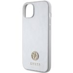 Guess GUHCP15MPS4DGPS iPhone 15 Plus / 14 Plus 6.7" silver hardcase Strass Metal Logo - imagine 6