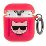 Karl Lagerfeld KLA2UCHFP AirPods cover pink Choupette
