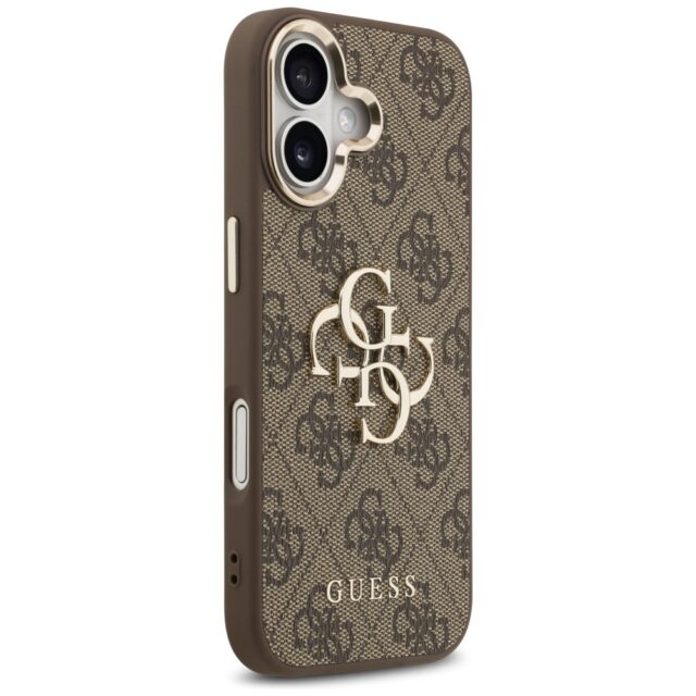 Case Guess 4G Big 4G Classic Logo for iPhone 17 brown gold - imagine 4